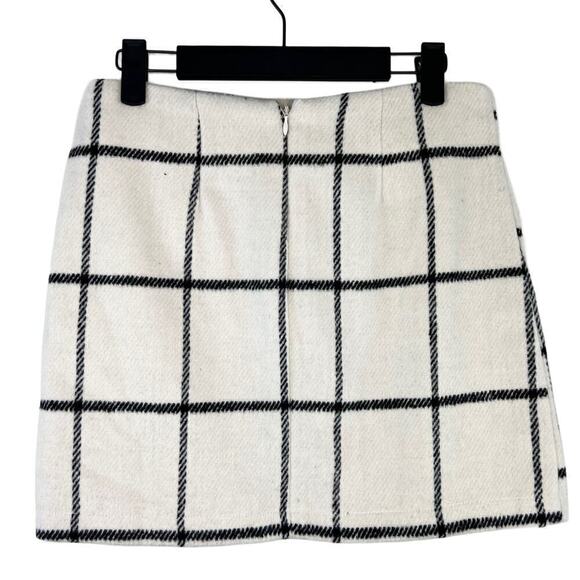 NWT Pink Lily Serene Happiness Windowpane Plaid Checked Mini Skirt Size Small - Picture 3 of 7